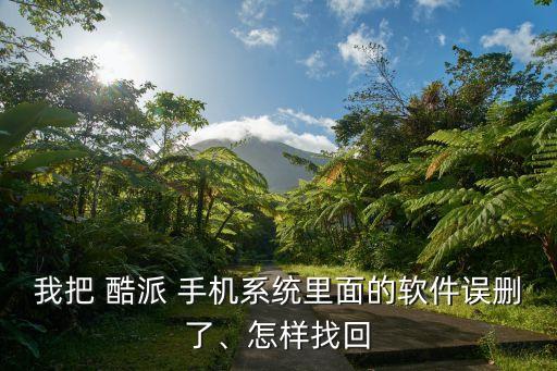 我把 酷派 手机系统里面的软件误删了、怎样找回