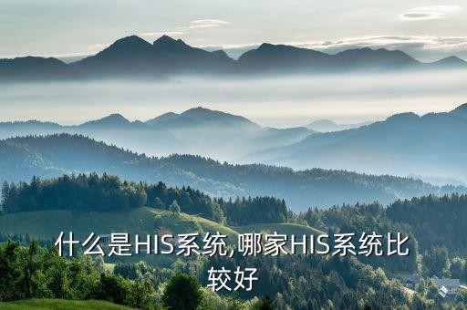 什么是HIS系统,哪家HIS系统比较好