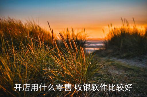开店用什么零售 收银软件比较好