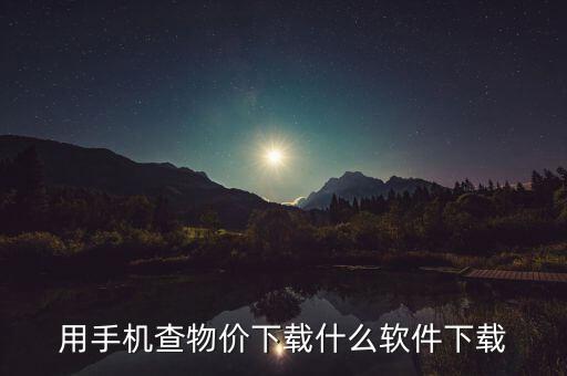 用手机查物价下载什么软件下载