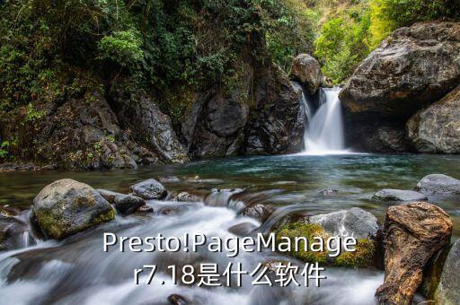Presto!PageManager7.18是什么软件