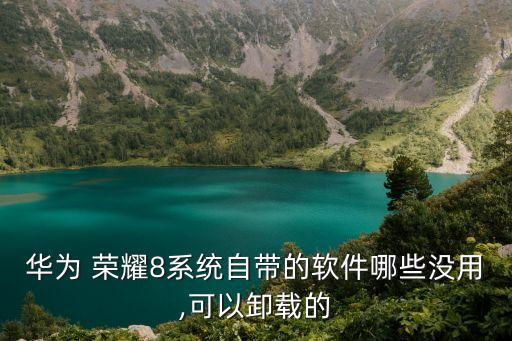 华为 荣耀8系统自带的软件哪些没用,可以卸载的
