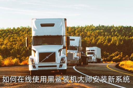 如何在线使用黑鲨装机大师安装新系统