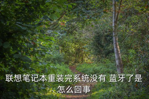 联想笔记本重装完系统没有 蓝牙了是怎么回事