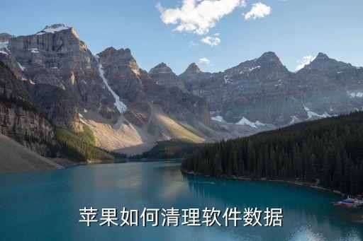 苹果如何清理软件数据