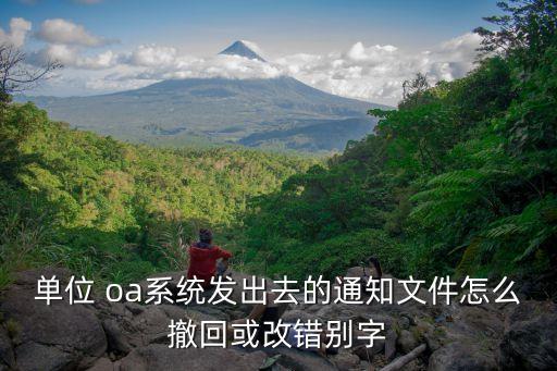单位 oa系统发出去的通知文件怎么撤回或改错别字