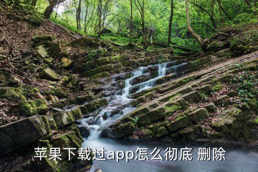  苹果下载过app怎么彻底 删除