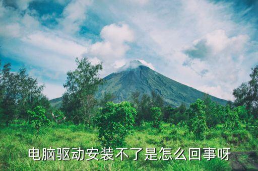 电脑驱动安装不了是怎么回事呀
