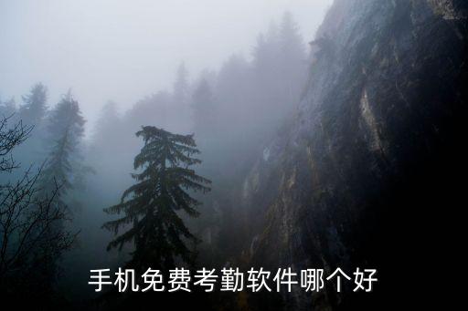 手机免费考勤软件哪个好