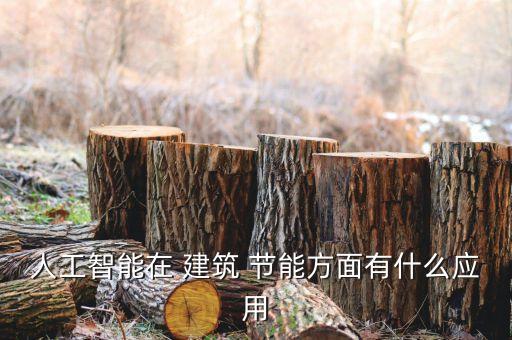 建筑节能系统软件,人工智能在建筑节能方面有什么应用?