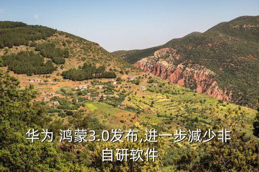 华为 鸿蒙3.0发布,进一步减少非自研软件