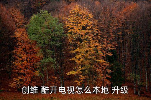 创维 酷开电视怎么本地 升级