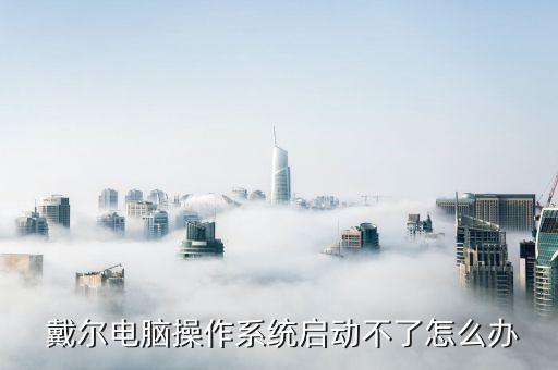  戴尔电脑操作系统启动不了怎么办