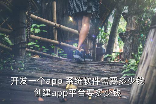 开发一个app 系统软件需要多少钱创建app平台要多少钱