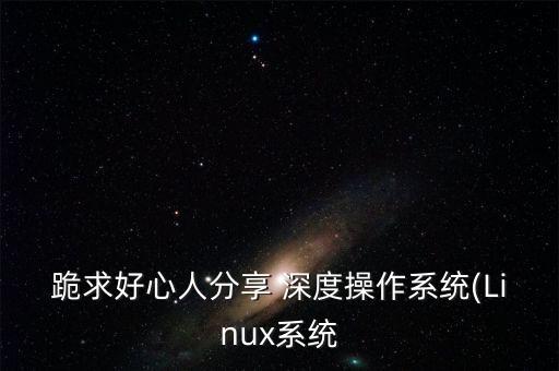 跪求好心人分享 深度操作系统(Linux系统