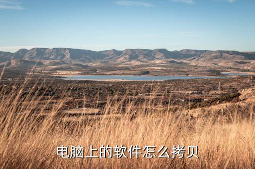 电脑上的软件怎么拷贝