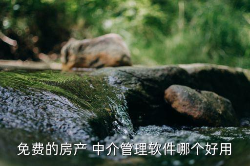 免费的房产 中介管理软件哪个好用