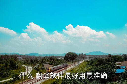 什么 翻译软件最好用最准确