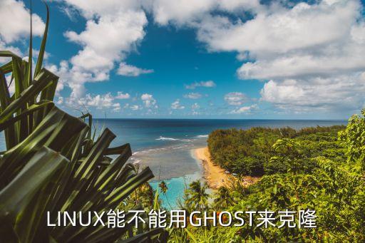 LINUX能不能用GHOST来克隆