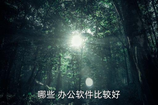 哪些 办公软件比较好