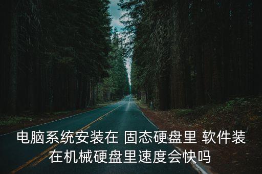 电脑系统安装在 固态硬盘里 软件装在机械硬盘里速度会快吗