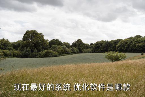 现在最好的系统 优化软件是哪款
