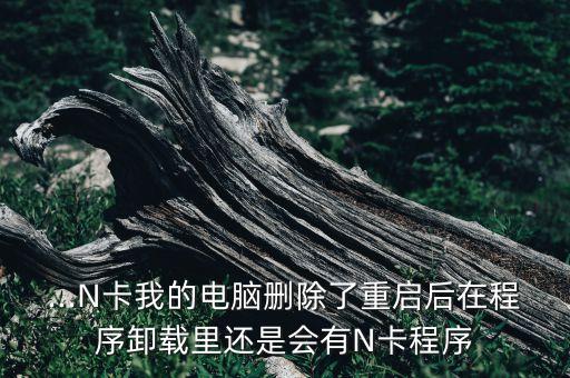 ...N卡我的电脑删除了重启后在程序卸载里还是会有N卡程序