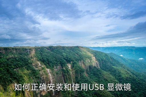 如何正确安装和使用USB 显微镜