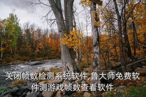 怎样关闭帧数检测系统软件,鲁大师免费软件测游戏帧数查看软件