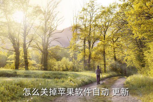 怎么关掉苹果软件自动 更新