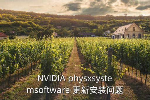 NVIDIA physxsystemsoftware 更新安装问题