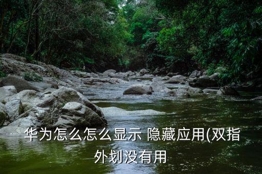  华为怎么怎么显示 隐藏应用(双指外划没有用