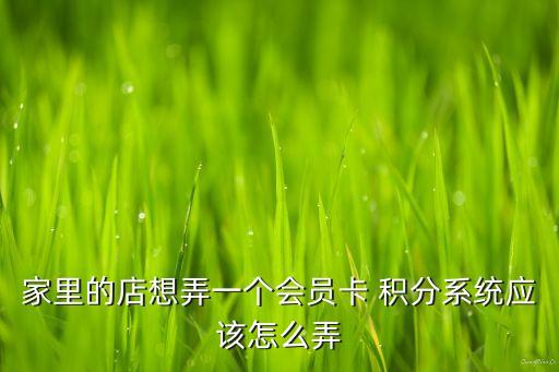 免费客户消费积分系统软件