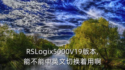 RSLogix5000V19版本,能不能中英文切换着用啊