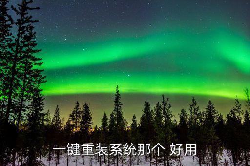 一键重装系统那个 好用