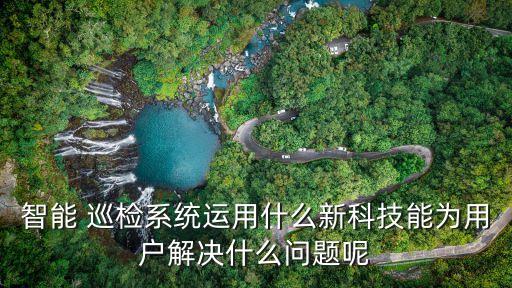 智能 巡检系统运用什么新科技能为用户解决什么问题呢