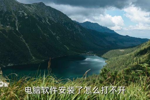电脑软件安装了怎么打不开