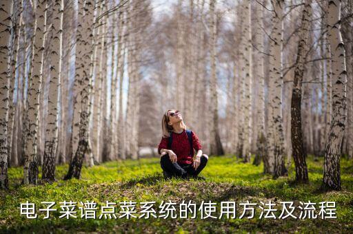 电子菜谱点菜系统的使用方法及流程