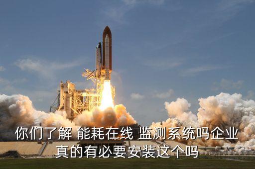 你们了解 能耗在线 监测系统吗企业真的有必要安装这个吗