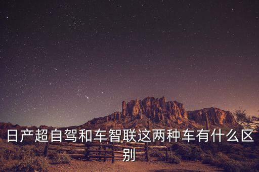 日产超自驾和车智联这两种车有什么区别