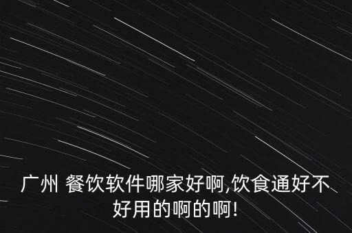 广州 餐饮软件哪家好啊,饮食通好不好用的啊的啊!