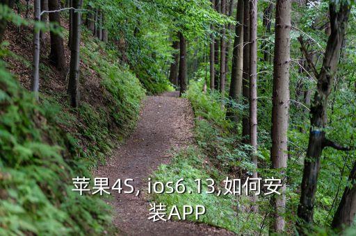 苹果4S, ios6.13,如何安装APP