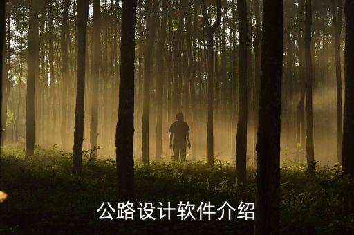公路设计软件介绍