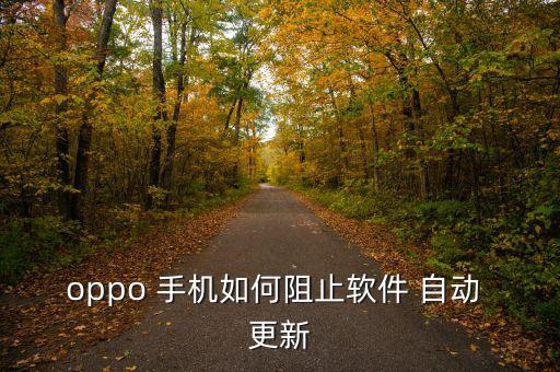 oppo 手机如何阻止软件 自动 更新