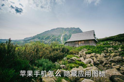  苹果手机怎么 隐藏应用图标