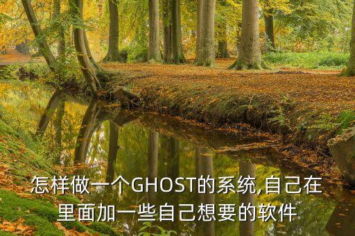 怎样做一个GHOST的系统,自己在里面加一些自己想要的软件