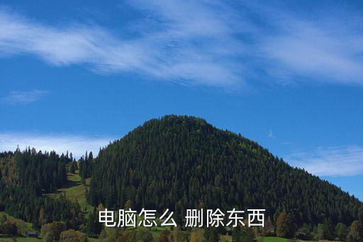 系统软件里怎么删除文件