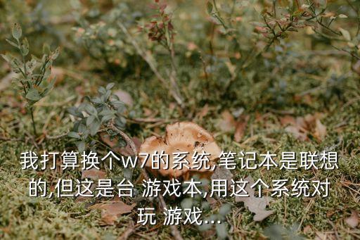 我打算换个w7的系统,笔记本是联想的,但这是台 游戏本,用这个系统对玩 游戏...