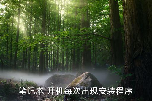 笔记本 开机每次出现安装程序