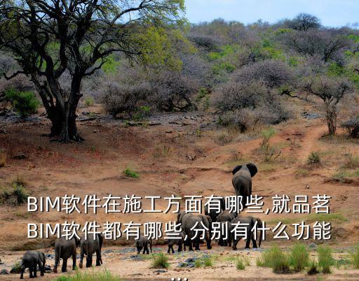 BIM软件在施工方面有哪些,就品茗BIM软件都有哪些,分别有什么功能...